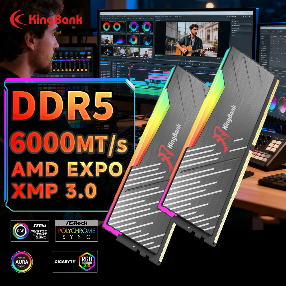 Ddr5 4800Mhz - Memória RAM KingBank KRRB DDR5 RGB