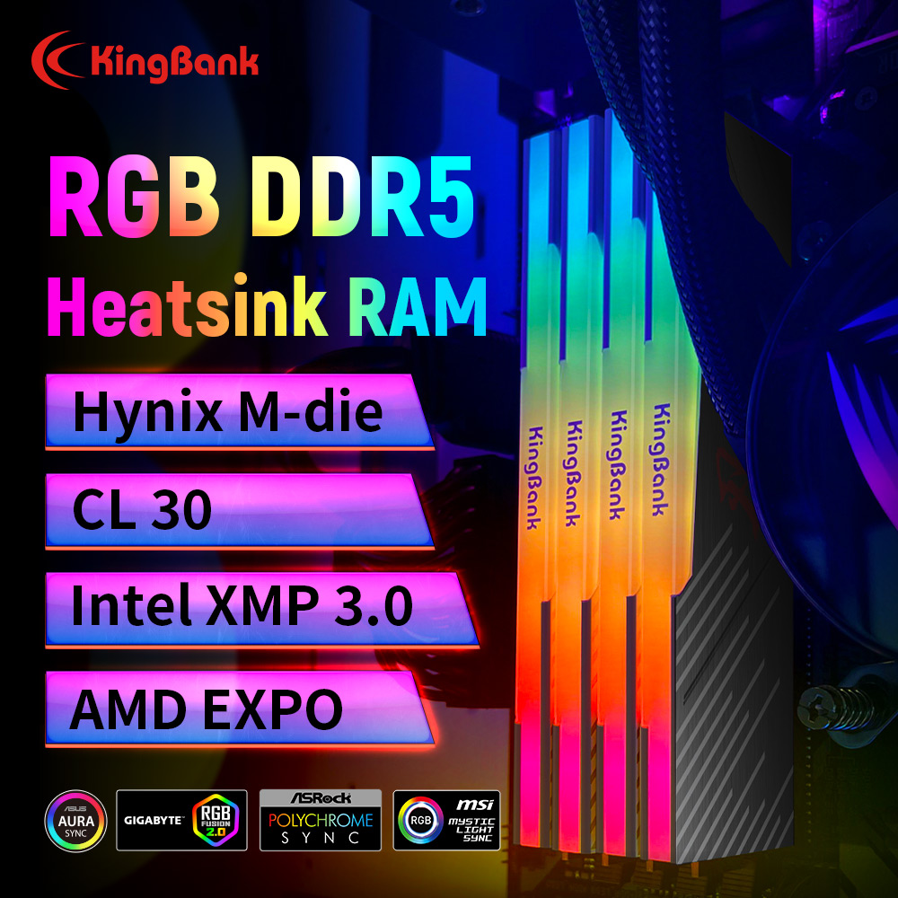 Memória KingBank KRRB DDR5 RGB - Ddr5 4800Mhz avaliação e preço