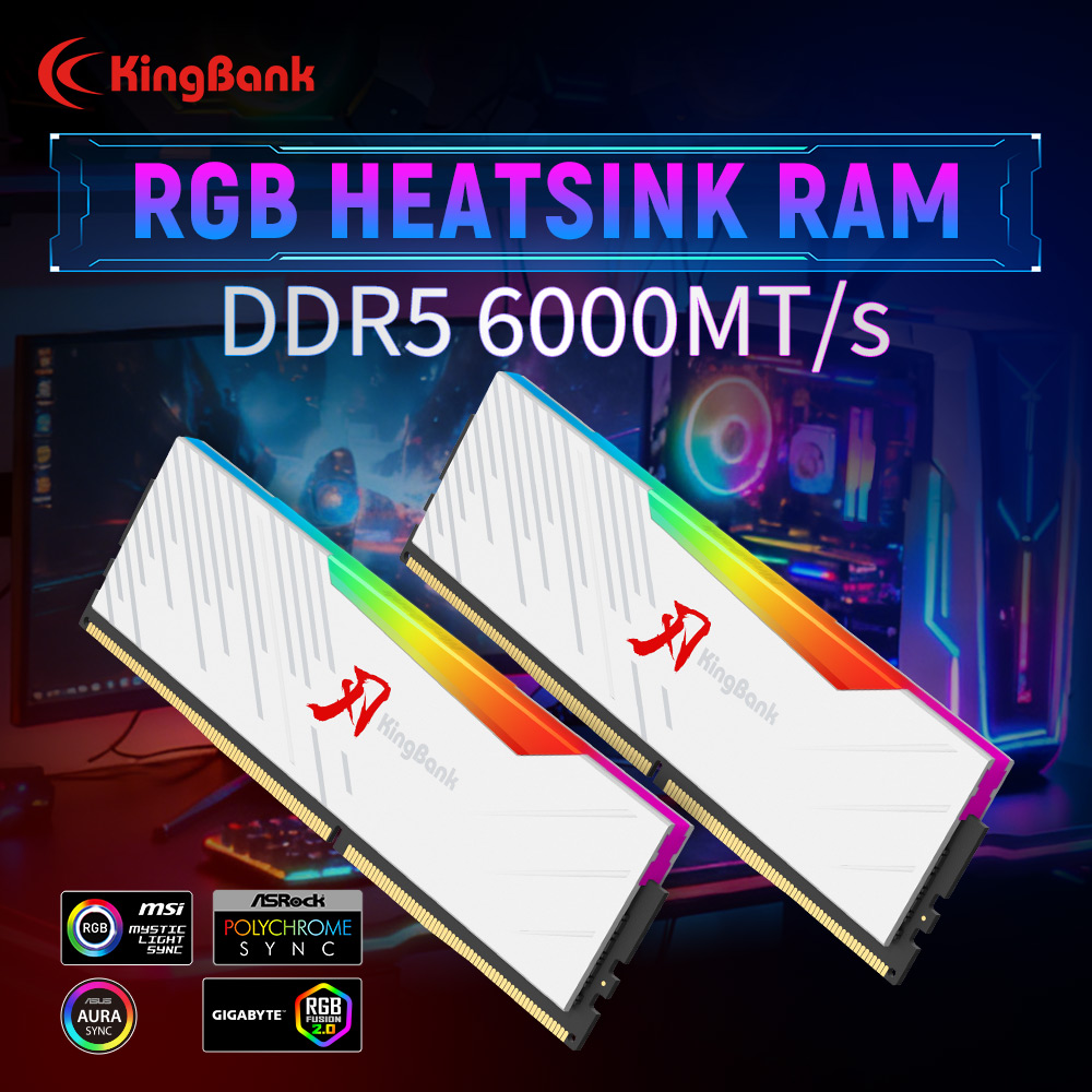 Memória RAM KINGBANK KRRW DDR5 - Ddr5 16Gb 6000Mhz avaliação e preço