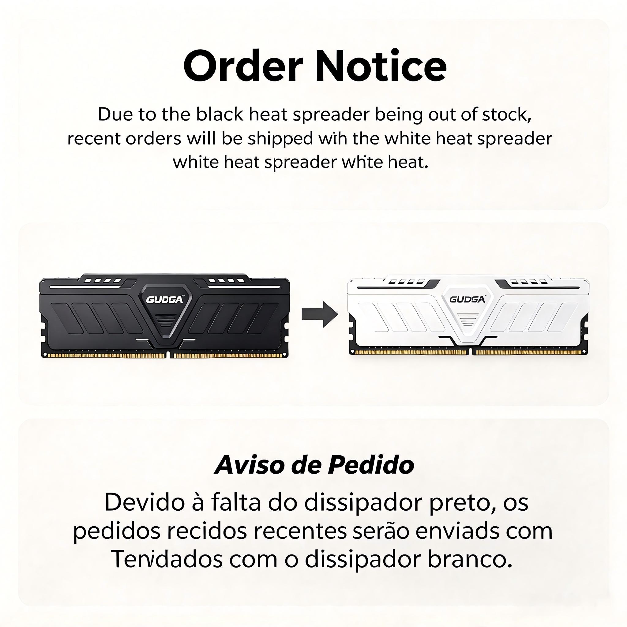Memória RAM GUDGA DDR5 8GB/16G - Ddr5 16Gb 6000Mhz avaliação e preço
